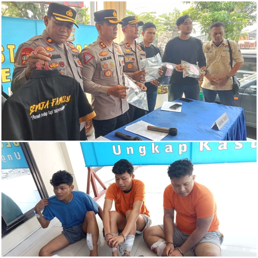 Polsek Sunggal Press Realese Tersangka Begal Antar Kabupaten/Kota, Dor..!!! 3 Tersangka Ditembak