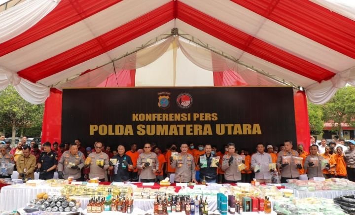 Aksi Masif Polda Sumut Berantas Narkoba, 2.373 Kasus Terungkap Sejak Awal 2025