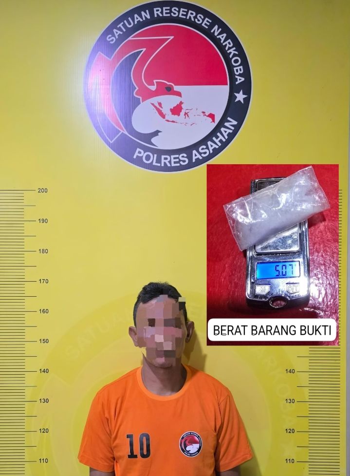 Sat Res Narkoba Polres Asahan Bekuk Pengedar Sabu di Air Joman