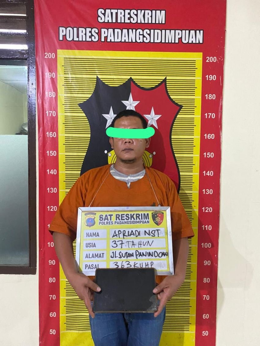 Pencurian di Toko Queen Cell Berhasil Diungkap Satreskrim Polres Padangsidimpuan,Ini Identitas Pelakunya