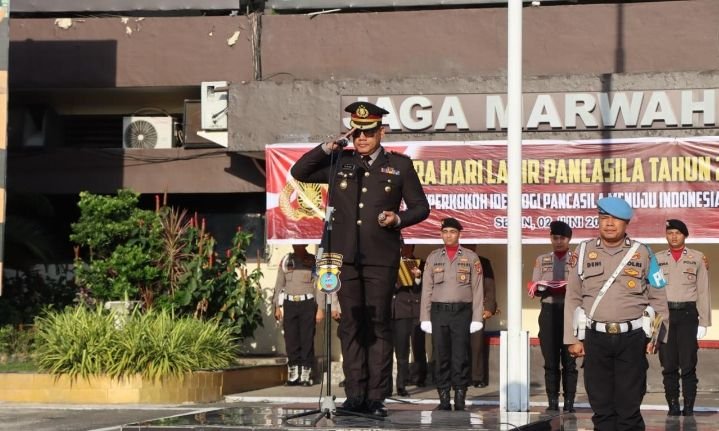 Kapolrestabes Medan KBP Dr Gidion A Setyawan Irup Peringatan Hari Lahir Pancasila 2025