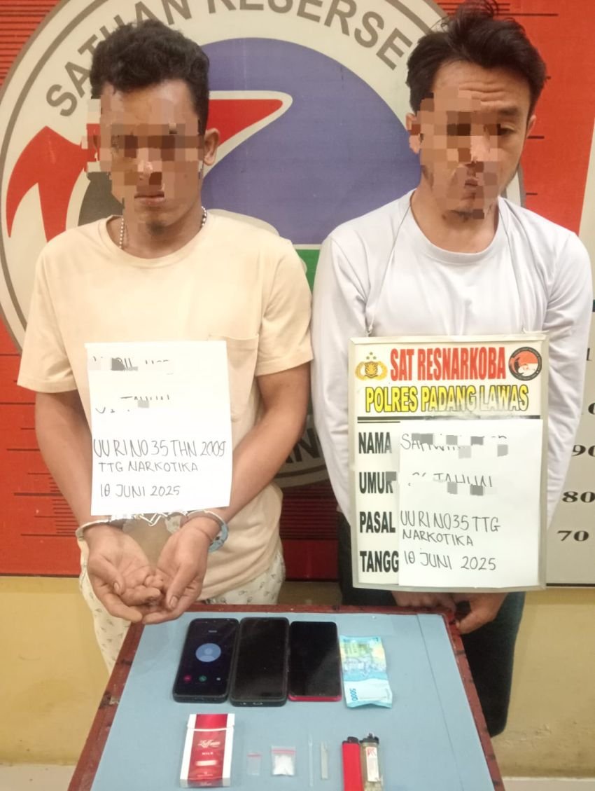 Dua Pengedar Sabu Berhasil Diringkus Satresnarkoba Polres Palas di Pasir Jae Sosa Julu