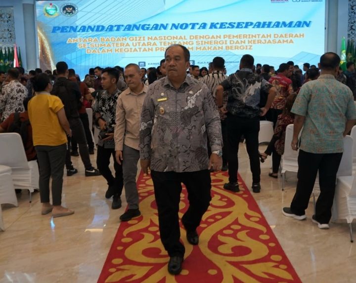 Bupati Asahan Tanda Tangani Nota Kesepahaman Program Makan Bergizi Gratis
