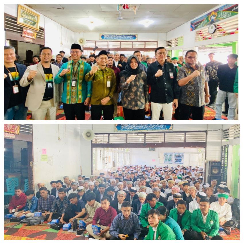 OJK Sumut Berikan Literasi dan Inklusi Keuangan Syariah di Ponpes Musthafawiyah Purba Baru