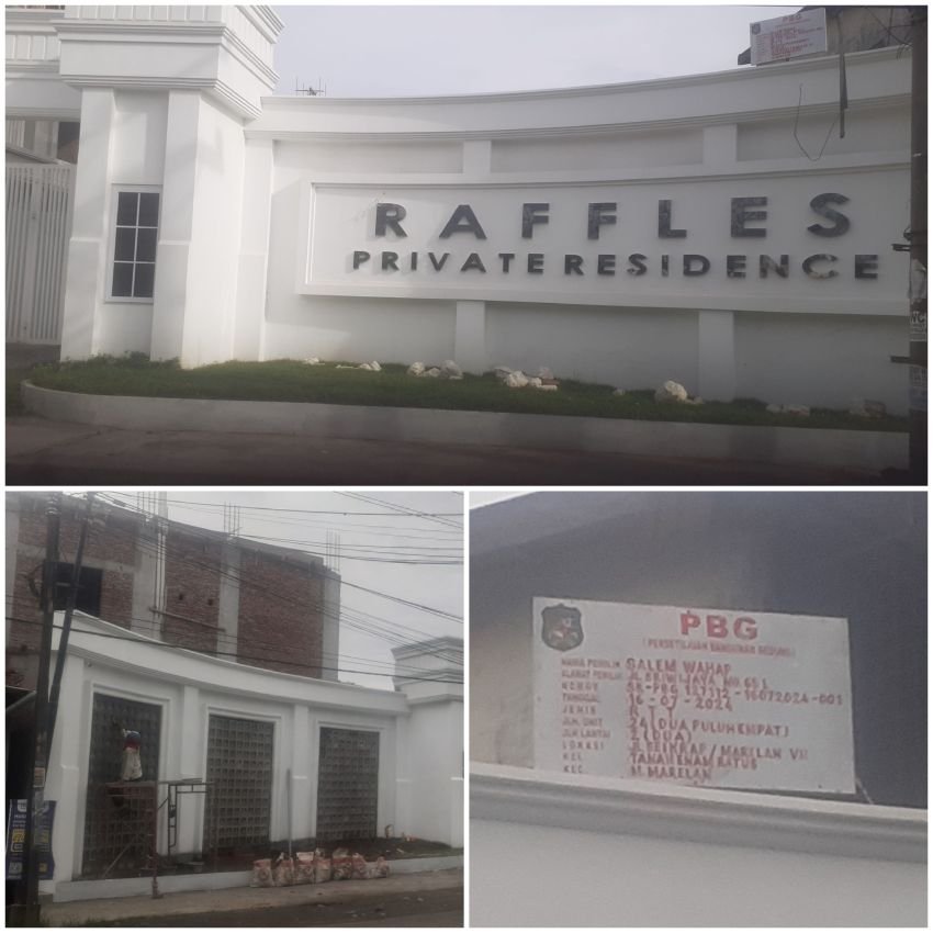 DPC AWI Kota Medan Sebut Himbauan Lurah Tanah Enam Ratus Soal Izin PBG Perumahan Raffles Private Jangan Omon Omon