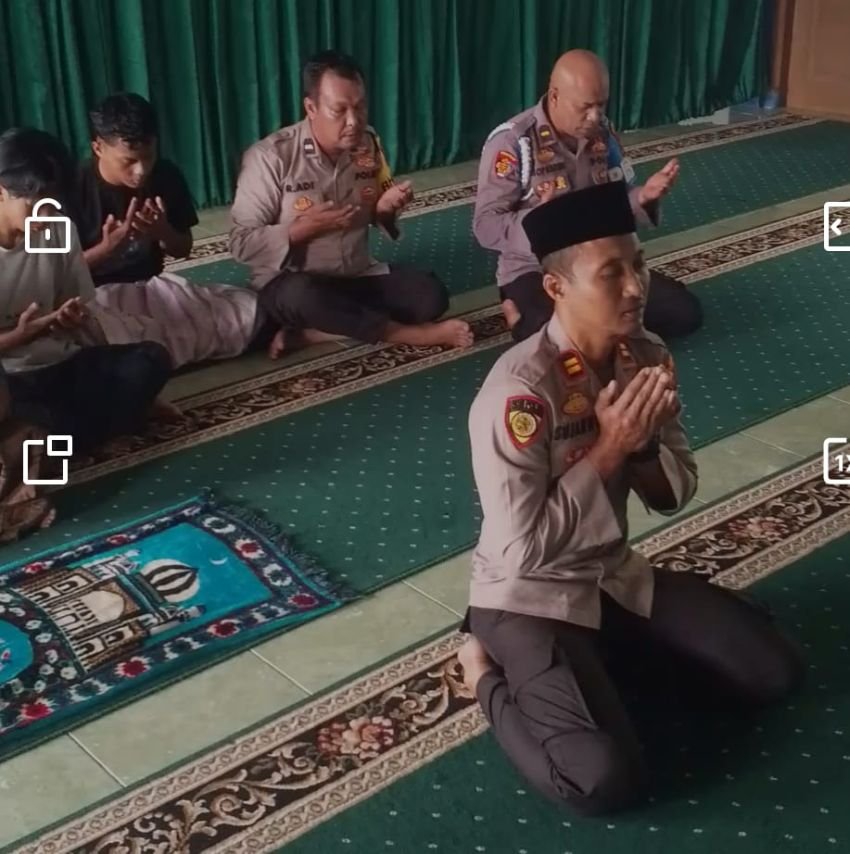 Polsek Pantai Labu Gembleng Moral 5 Remaja Terafiliasi Gengmot Melalui Pesantren Kilat