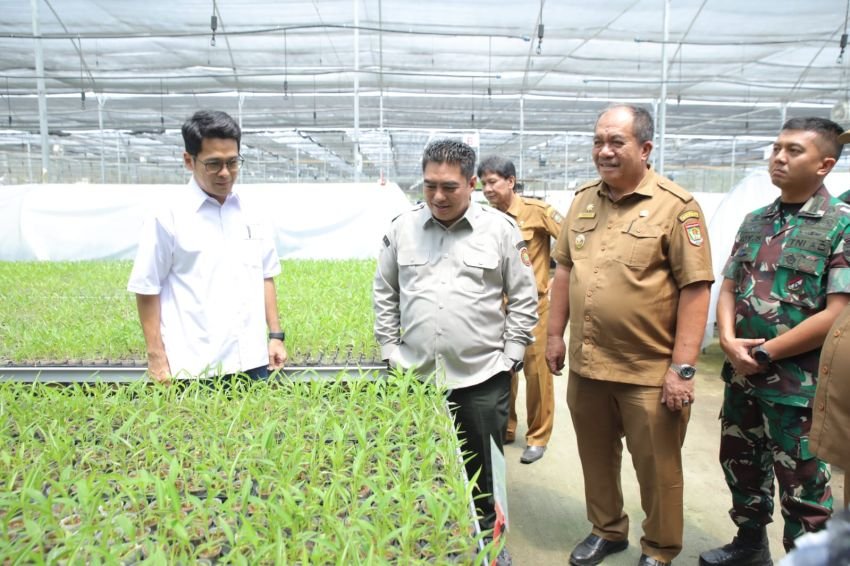 Bupati Asahan Dampingi Plt Dirjen Perkebunan Kementan RI Tinjau Lokasi Cetak Sawah di Desa Silo Bonto