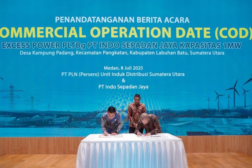 PLN UID Sumut dan Asian Agri Tandatangani Berita Acara COD PLTBg