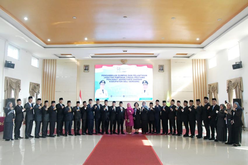 Dedy Maswardy Resmi Dilantik Sebagai Pj Sekda Deli Serdang