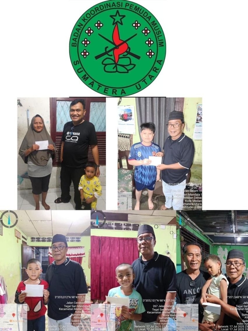 BAKOPAM Sumut Kembali Gelar Jum&rsquo;at Berkah, Santuni Tuna Netra, Yatim, dan Duafa