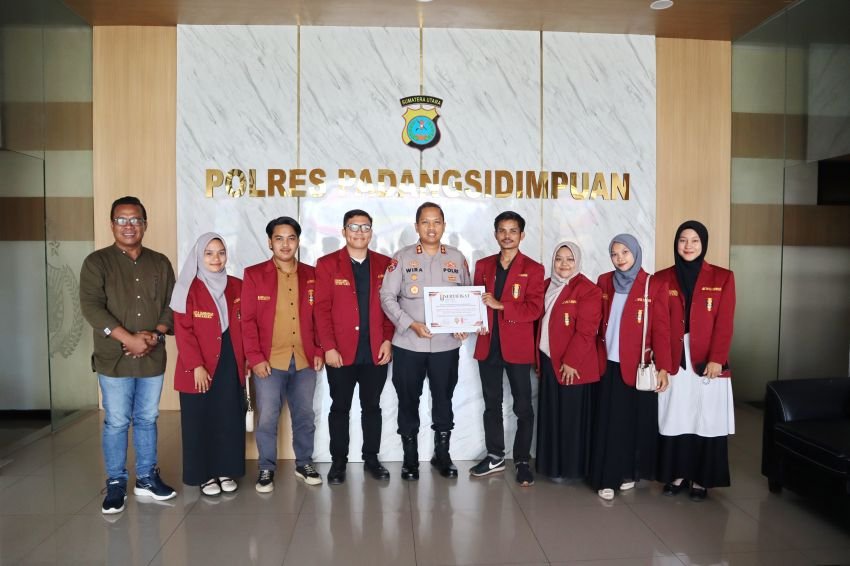 Kapolres Padangsidimpuan Terima Audiensi IMM,AKBP Wira Prayatna : Siap Dukung Kegiatan Positif Mahasiswa
