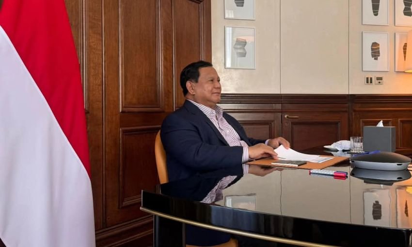 Menjelang Kunjungan ke Belgia dan Prancis, Presiden Prabowo Gelar Rapat Terbatas secara Virtual