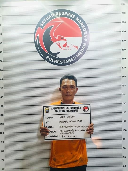 Bandar Sabu di Jalan Manggan IV Kecamatan Medan Deli Ditangkap Polisi