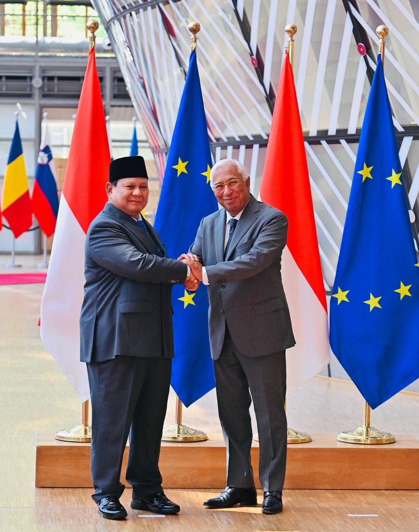 Presiden Prabowo dan Presiden Dewan Eropa Bahas Terobosan Strategis CEPA di Brussel