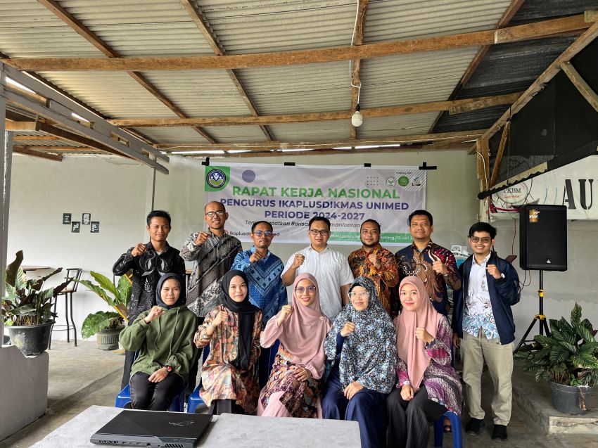 Pengurus Ikaplusdikmas Unimed Gelar Rakernas Secara Hybrid