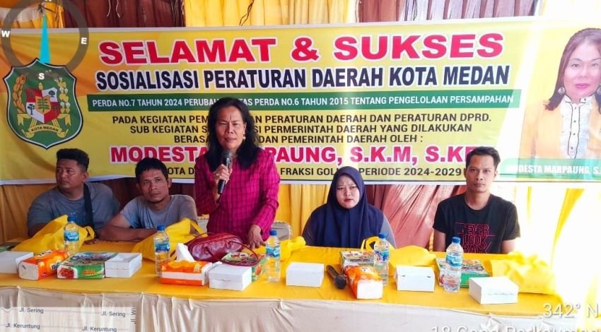Upaya Peningkatan Kebersihan, Modesta Marpaung Minta DLH Medan Maksimalkan Wajib Retribusi Sampah