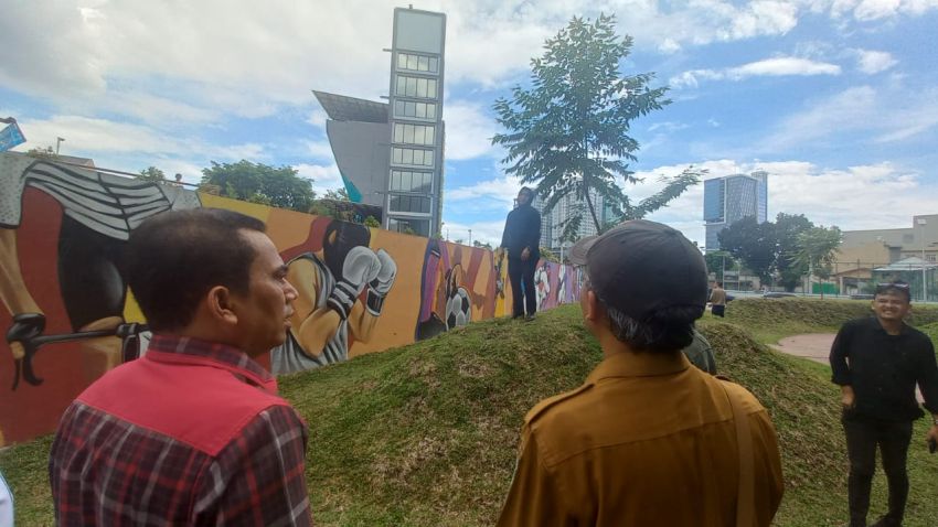 Komisi 4 DPRD Medan Lakukan Sidak ke Kebun Bunga Temukan Beberapa Pekerjaan yang Belum Selesai