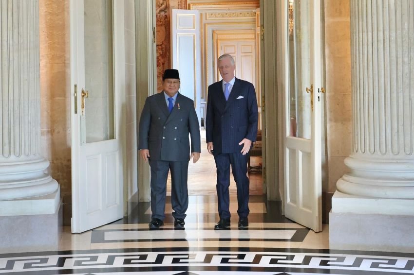 Presiden Prabowo Bertemu Raja Philippe di Istana Laeken, Bahas Penguatan Hubungan Bilateral