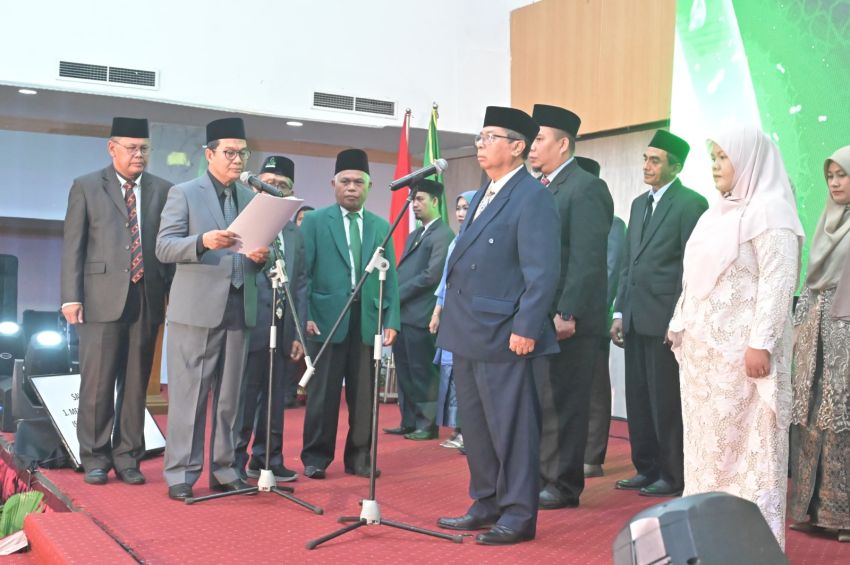 Prof Dr Saiful Akhyar Lubis MA Resmi Dilantik sebagai Rektor Univa Medan 2025&ndash;2029