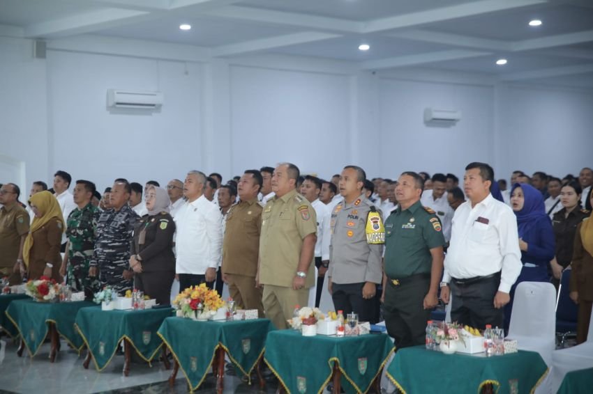 Bupati Asahan Ikuti Peluncuran Kelembagaan 80.000 Koperasi Merah Putih