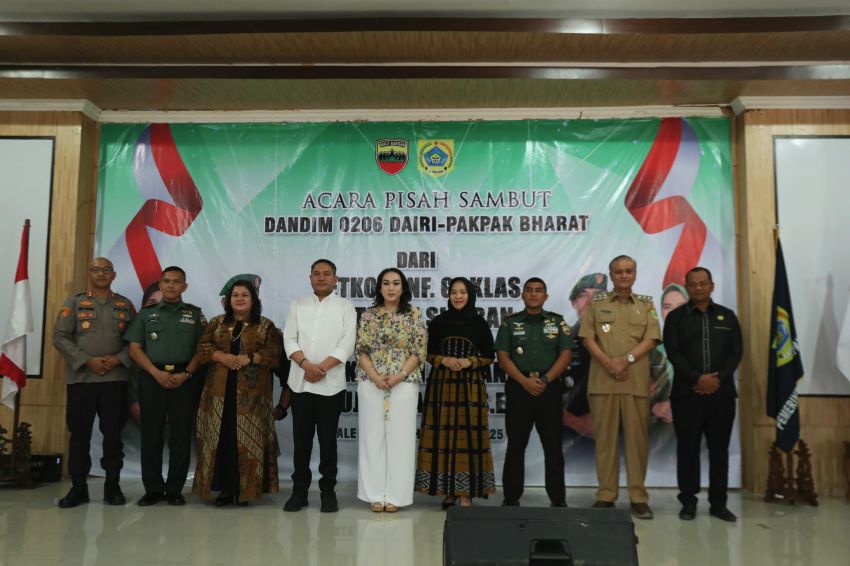 Pisah Sambut Dandim 0206 Dairi-Pakpak Bharat Dilaksanakan Aula Bale Sada Arih Pakpak Bharat