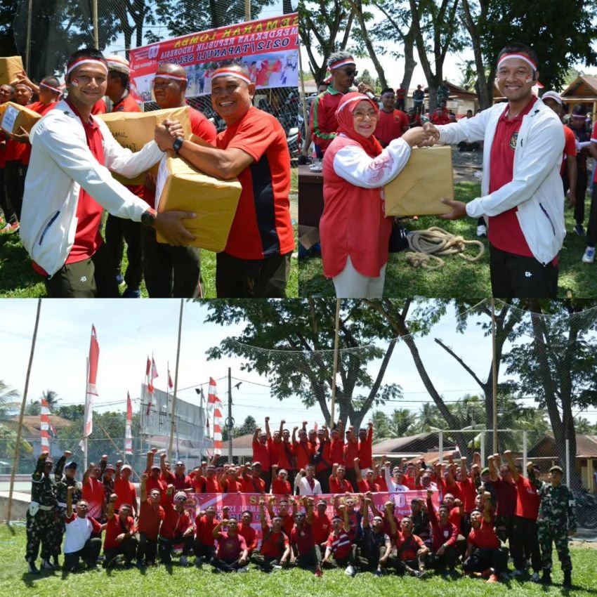 Kodim 0212/Tapsel Semarakkan Lomba Ceria Meriahkan HUT ke - 80 RI, Letkol Arm Delli Yudha Adi Nurcahyo : Semangat Kebersamaan Untuk Indonesia