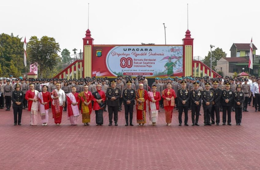Polda Sumut Gelar Upacara Peringatan HUT RI ke-80 dengan Khidmat