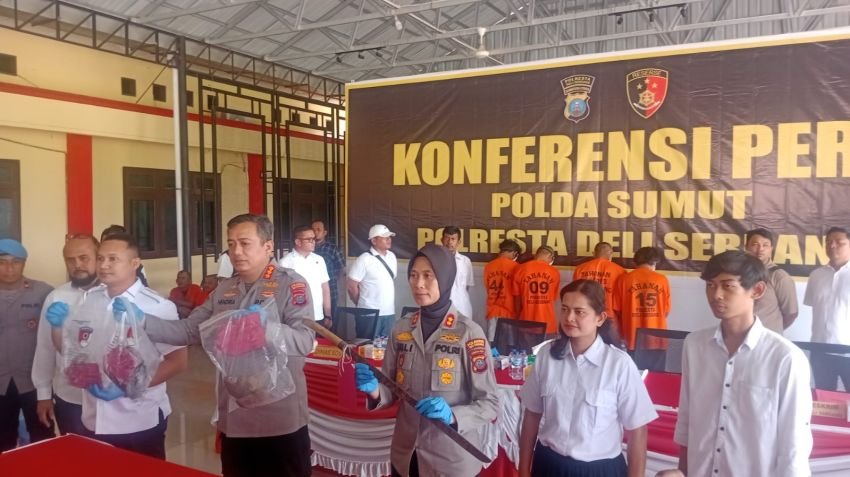 Polisi Tangkap 4 Pelaku Pembunuhan Siswa SMP di Lubuk Pakam, Kapolres Kombes Pol Hendria : Satu Masih Buron