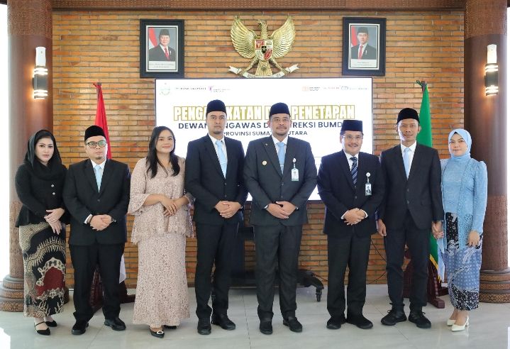 Gubsu Bobby Nasution Melantik Ardian Surbakti Pimpin Perumda Tirtanadi