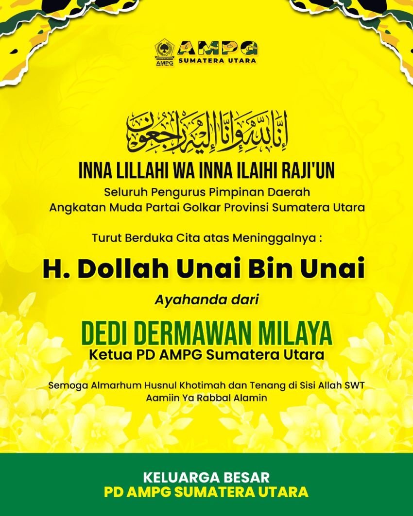 Ayahanda Ketua AMPG Sumut Tutup Usia, Semoga Husnul Khotimah