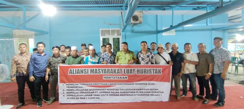 Perjuangkan Lahan, Masyarakat Luat Huristak Palas Surati Presiden Prabowo