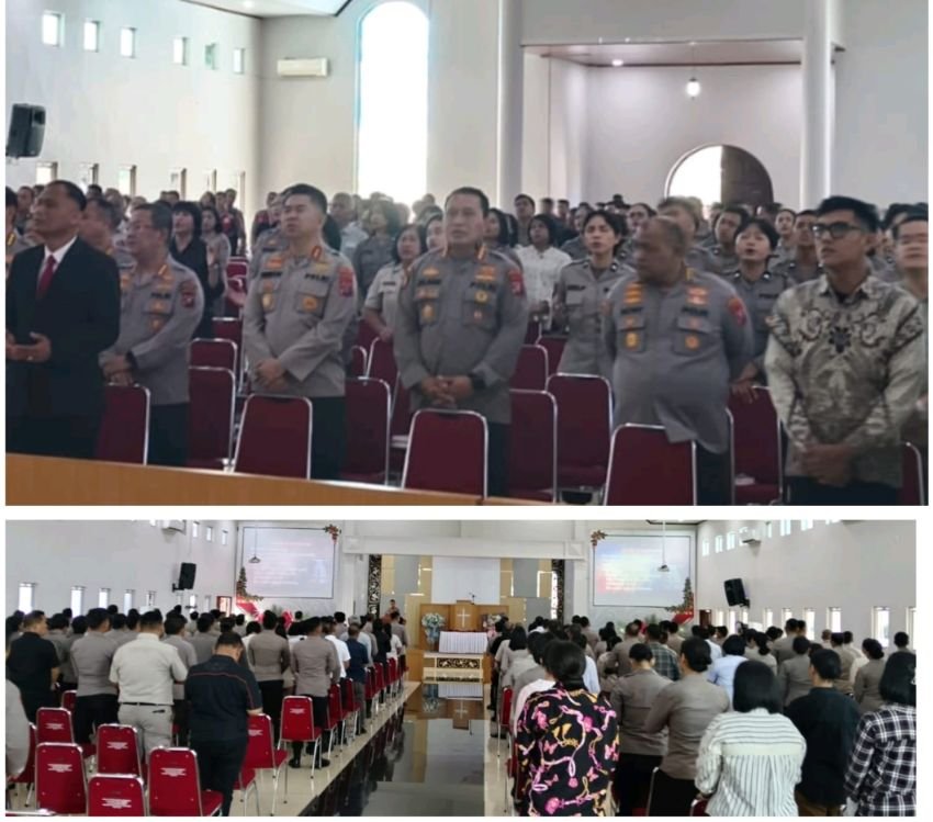 Personel Polda Sumut Gelar Ibadah Oikoumene, Doakan Keamanan dan Kedamaian Bangsa