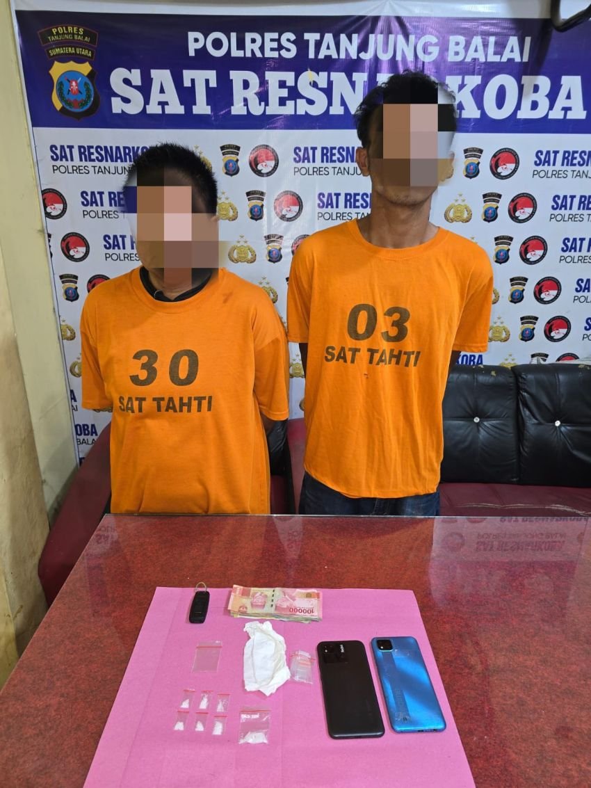 Polres Tanjungbalai Tangkap Dua Pengedar Sabu Secara Terpisah