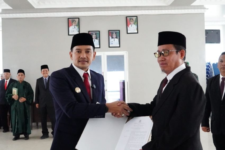 Wako Lantik M.Syah Irwan Sebagai Pj. Sekda T. Tinggi