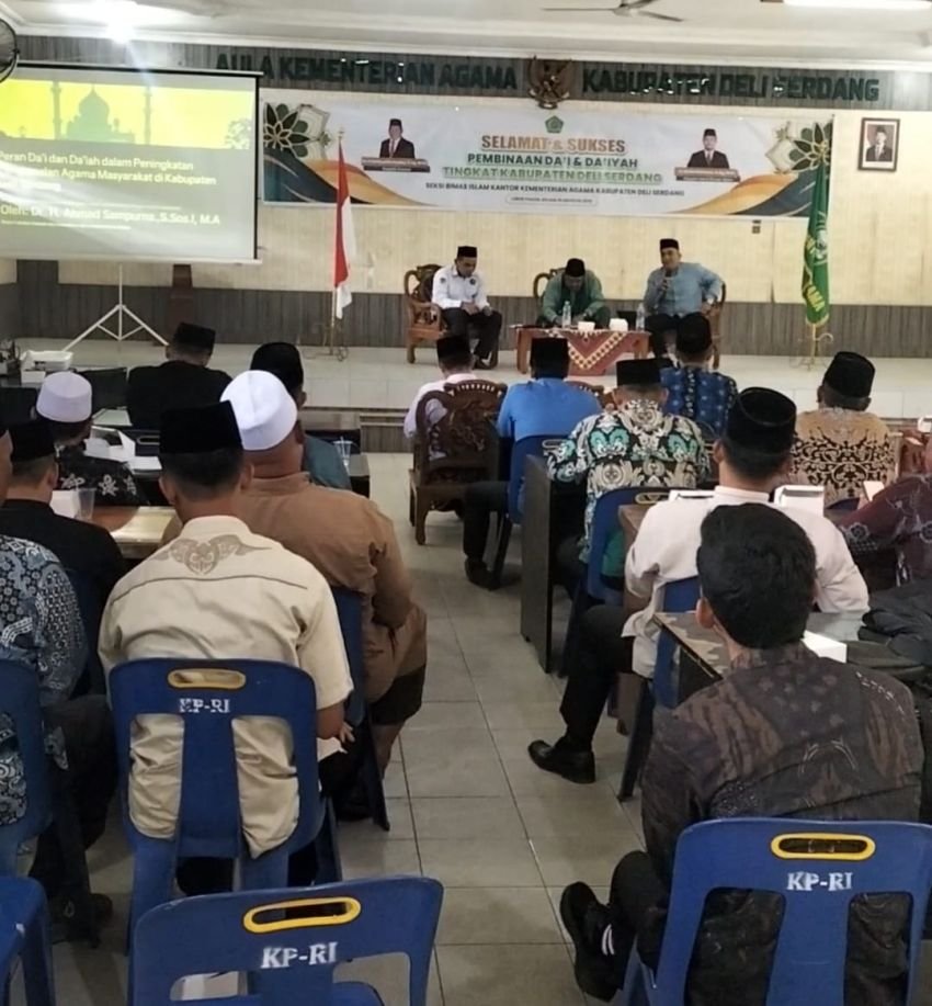KaKan Kemenag Deli Serdang Buka Pembinaan Da’i dan Da’iyah, Tekankan Dakwah Adaptif di Era Digital