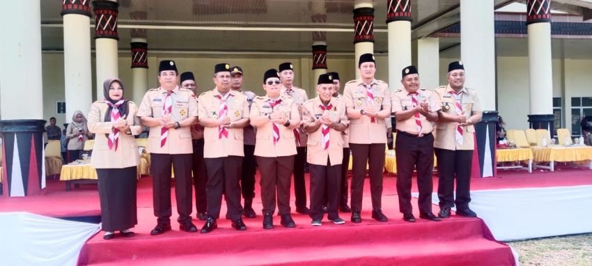 Bupati Palas Pimpin Upacara Hari Pramuka ke-64, PMA : Teguhkan Semangat Gotong Royong dan Ketahanan Bangsa