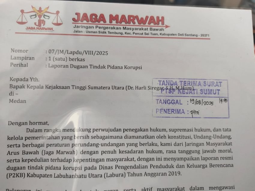 Dugaan Korupsi Menggurita di Pemkab Labura, Jaga Marwah: Kejatisu Mampu Tuntaskan