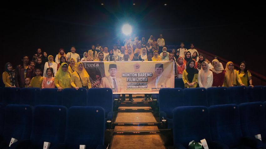 Ketua MKGR Sumut Nobar Film Lyora, Apresiasi Keteguhan Meutya Hafid