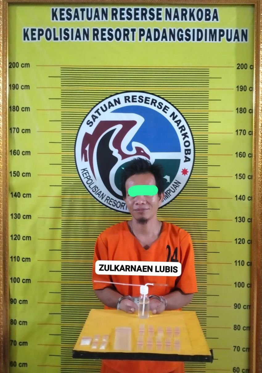 Satresnarkoba Polres Padangsidimpuan amankan Satu Pelaku,Grebek Rumah Kosong Barbut Sabu 1,18 Gram