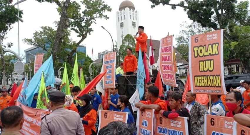 Siap Aksi Seminggu Sekali, Buruh Tuntut Bobby Nasution Naikan Upah 10,5% Tahun 2026 dan Perumahan Murah Bagi Pekerja di Sumut