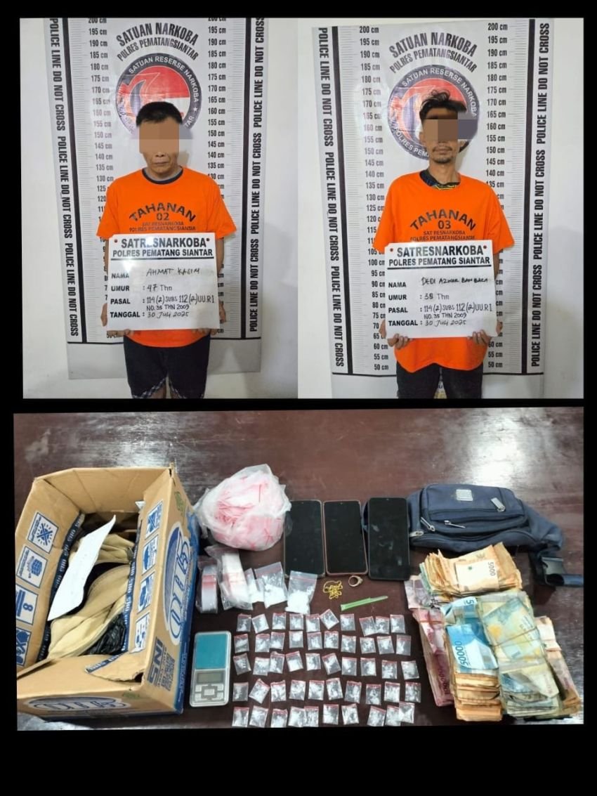 Sempat viral di medsos, 2 Pengedar Sabu Gg Cumi Cumi Diamankan Polres Pemarangsiantar di 3 Lokasi