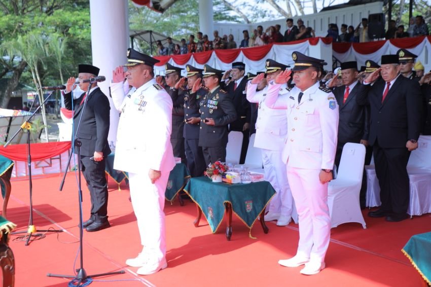 Bupati Asahan Pimpin Upacara Penaikan Bendera HUT ke-80 RI