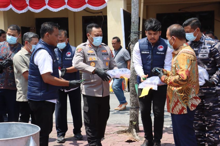 Barbut Sabu - Sabu Dan Pil Ekstasi Tangkapan Lima Bulan Dimusnahkan