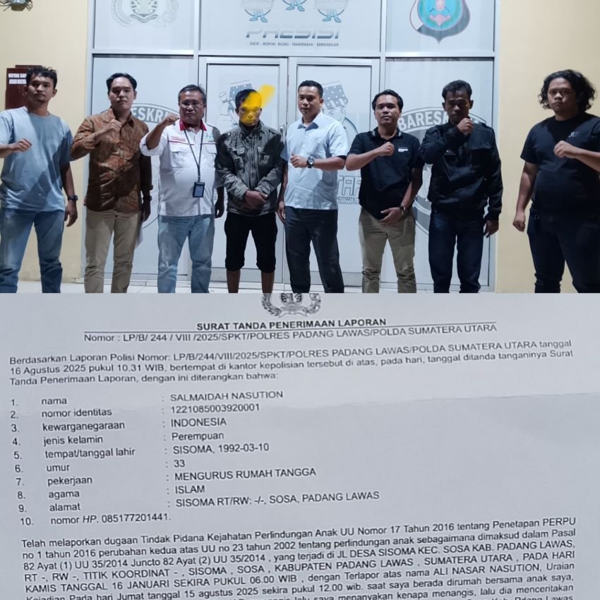 Ayah Tiri di Padang Lawas Cabuli Anak Tirinya, Warga Geram dan Serahkan Pelaku ke Polisi