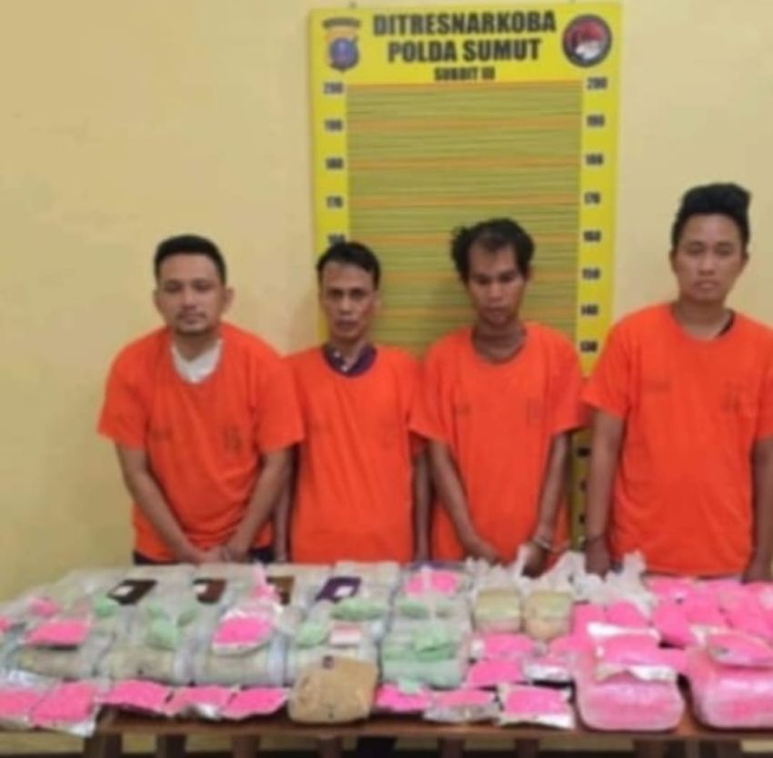 Polda Sumut Ungkap Peredaran Narkoba Jaringan Thailand