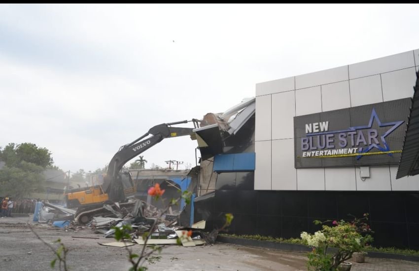 Polda Sumut Robohkan Diskotik New Blue Star di Langkat: Sarang Narkoba dan Tak Berizin