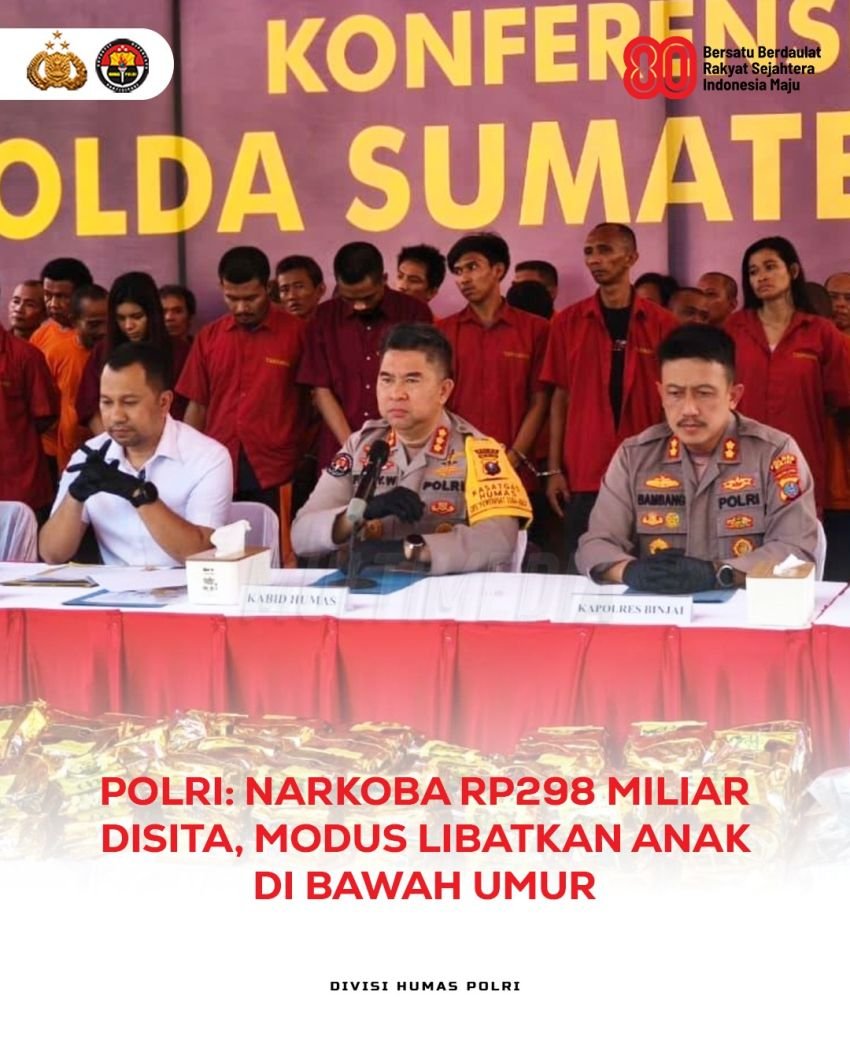Tim Gabungan Polda Sumut Ungkap 429 Kasus Narkoba, Selamatkan 1,5 Juta Jiwa