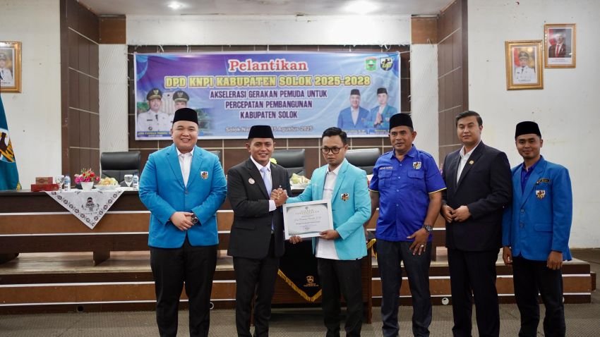 Pelantikan DPD KNPI Kabupaten Solok Periode 2025–2028, Dorong Akselerasi Gerakan Pemuda
