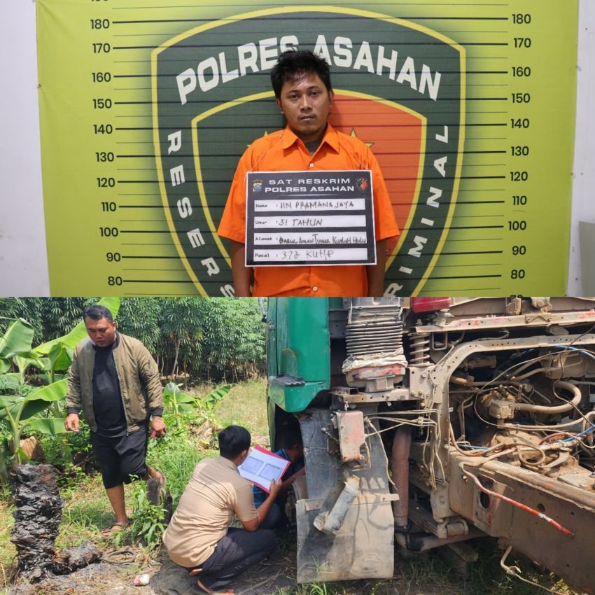 Polres Asahan Ungkap Kasus Penggelapan Dump Truck