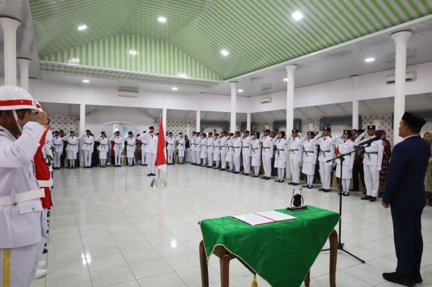 4545 Orang Paskibraka Dikukuhkan Wali Kota Tanjungbalai